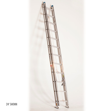 Bauer Ladder Aluminum Extension Ladder, 300 lb Load Capacity 22140